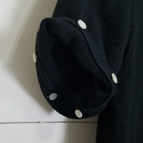 theory Black Merino Wool Shift Sweater Dress Small - Picture 4 of 8